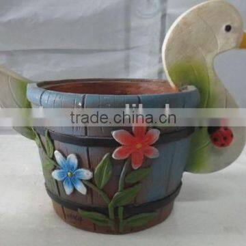 Colorful Garden Balcony Fiberglass Animal Shape Bonsai Pot photo-2