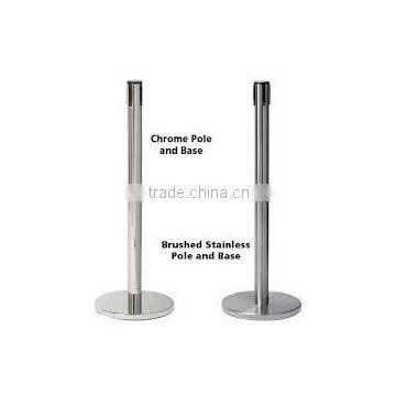 Silvery Stainless Steel Outdoor Traffic Retractable Crowd Control Barrier photo-2