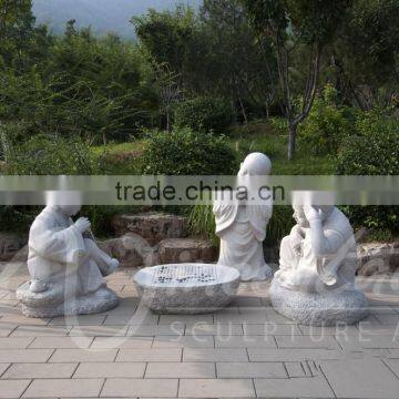 Garden Decoration Hand Carved Natural Marble Life Size Baby Buddha Statue for Sale photo-4