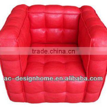 RED PUWOODEN KID ONE SEAT SOFA