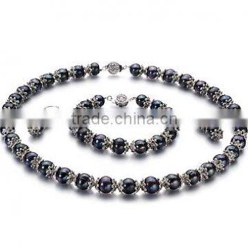 Freshwater fashion jewelry pearl set