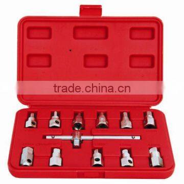 12pcs Quadrilateral And Hex Oil Drainer- Car Repair Tools