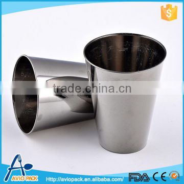 Unique design silver color inflight ps plastic cup