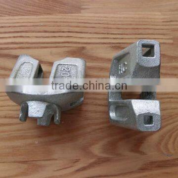 Scaffolding cast steel ledger brace end with Natural finish