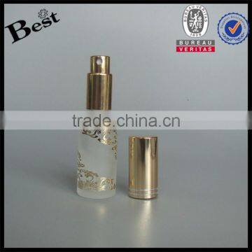 New Products Frosted Glass Bottle 10ml Hot Stamping Fragrance Perfume Bottle Glass With Gold Aluminum Spray China Suppliers photo-2