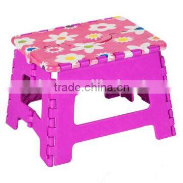 2015 hot sale promonitional printing beautiful flower foldable stool