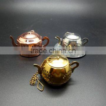 Food Grade Durable Stainless Steel High Quality Low Price Teapot Tea Infuser With Plate photo-3