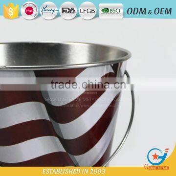 Garden Galvanized or Iron Herb Planter Metal Outdoor Flower Boxeswith Handle photo-5