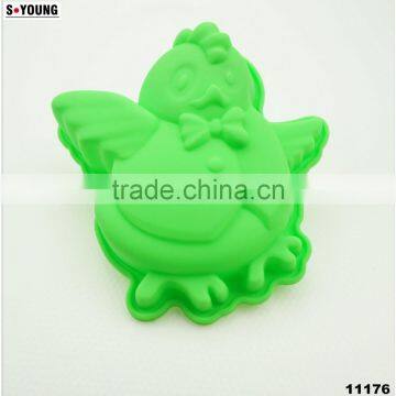 11176 Customized Silicone Chicken Shaped Cake Mould