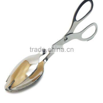 10" Kitchen tools stainless steel food tong salad tong