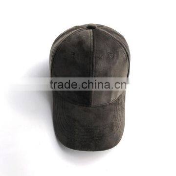 Blank Suede Baseball Cap With Your Own Deisgn photo-2