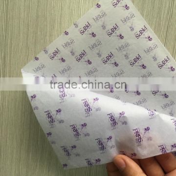 customized logo tissue paper wrapping gift and clothes and other items .