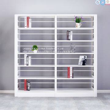 White Metal Library Furniture Book Shelf With Modern Design photo-3