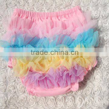 New Arrival High Quality 100%cotton Ruffle Bloomers for Baby Girls photo-5