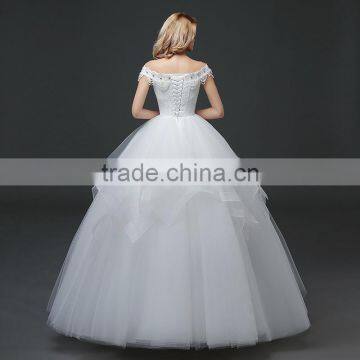 MGOO Customized Made High Quality Vintage Church Wedding Dress Romantic Bridal Speical Day New Models photo-4
