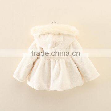 Kids Girls Solid Color High Fashion Faux Fur Coats,fashion Fancy Fur Hood Girls Winter Coats photo-4