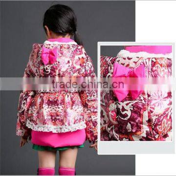 2016 Korean Style Frozen Girls Coat Winter Cotton Coat for Kids Mix Color Coat for Children photo-3