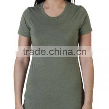 Women's Round Neck Short Sleeve Navy T-shirt