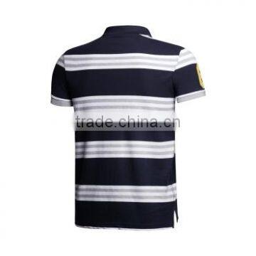 New Design Hot Selling in China Custom Mens Polo Collar Striped t Shirt photo-4