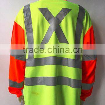 ANSI Class3 Two-tone Heat- Applied High Performance Warning T-shirt photo-2