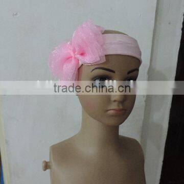 2016 Boutique Kids Girl Bowknot Headband Baby Girl Top Knot Turban Hedband Children Flower Hairband photo-6