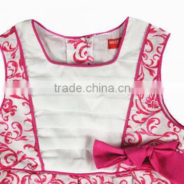 New Model Casual Sleeveless A-line Formal Party Bow Kids Dress photo-3