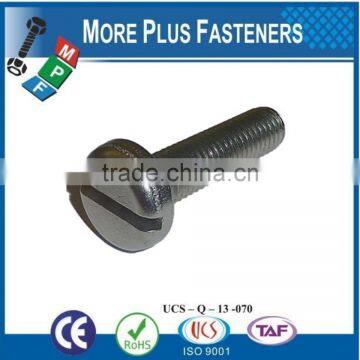 Made in Taiwan Machine Screw Slotted Cheese Head Material and Finishing Zinc Plating Plain Stainless Steel photo-6