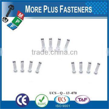 Made in Taiwan High Quality Stainless Steel Flat Head Semi Tubular Rivet