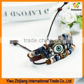 Stainless Steel Magnetic Clasps Pu Leather Bracelet photo-3