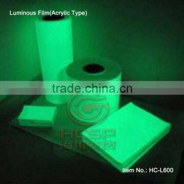 Photo Luminescent Film HC-L600C Glow in Dark Sticker Tape