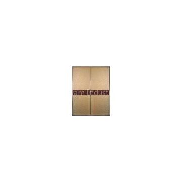 Wardrobe Interior Upholstered Doors, Mdf & Leather Sliding Door With Aluminum Frame