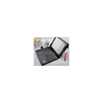 Customized Compact flexible Ipad 2 Leather Bluetooth Keyboard Case With Solar Charger