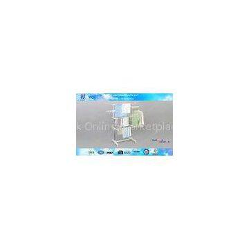 Three Layer Mobile Indoor Outdoor Clothes Drying Rack for Hanging Clothes and Towel