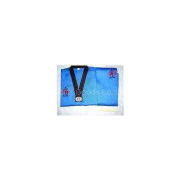 Blue and Black Taekwondo Uniform / V Neck Tae Kwon Do Uniforms