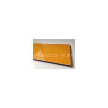 High Grossy Yellow ACP Aluminium Plastic Composite Panel For Wall Cladding / Decoration