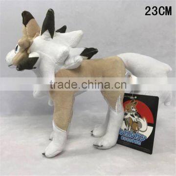 Wholesale japan cartoon pokemon Lycanroc cute doll anime plush toy for kids gift