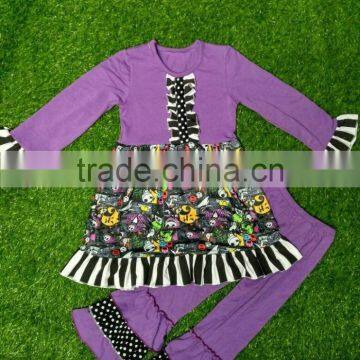 Fall 2016 baby dress cotton frock suit design cutting new design chidren's skirt outfits halloween costume sets pumpkin design