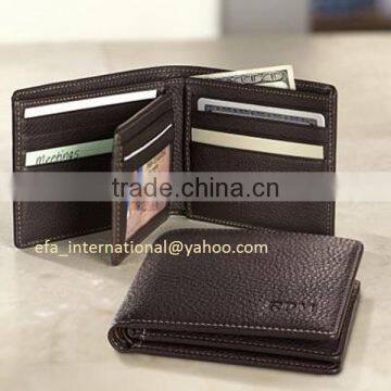 Cow Full Grain Bifold Men Card Holders Wallet photo-6