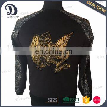 Cost price print embroider bomber jacket man jacket