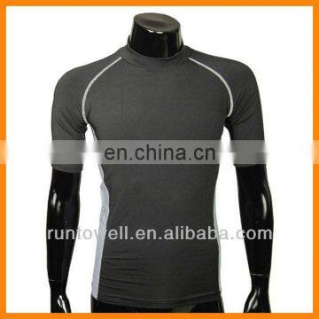 2013 wholesale compression shirts / short sleeve compression shirt / men's compression shirt