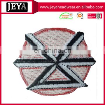 Special oem design high quality embroidery striped patches for student