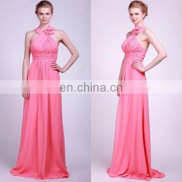 Latest Dress Patterns Tall Mother of The Bridesmaid Dress Chiffon Halter Dress for Bridesmaid