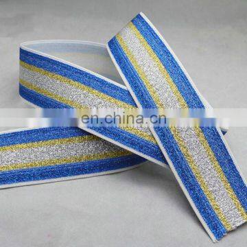 High Quality Woven Elastic Bands With Metallic Yarn