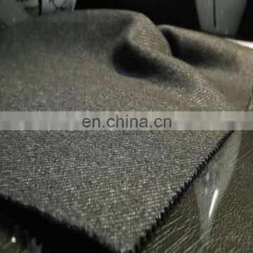 Knit wool polyester thread fabric