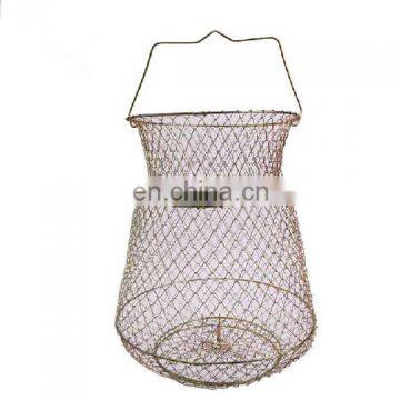 Basket Fishing Creel Wire Mesh Net