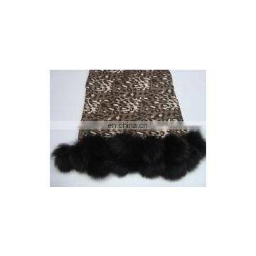 Silk Pashmina Wool , Plain Pashmina Shawl With Fur Balls photo-4