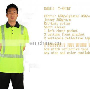 Safety T-shirts with reflective tapes/Cotton T- shirts