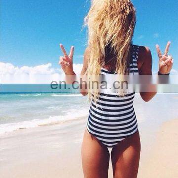 top sale black & white one pcs summer bikini classical US beach bikini