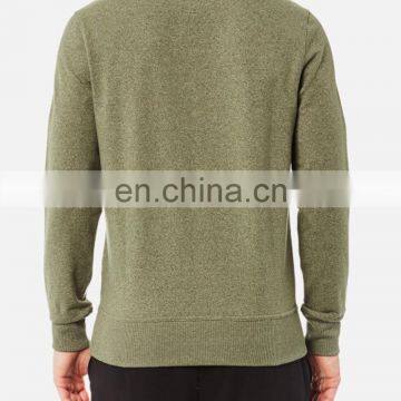 Dark Heather Grey Round Neck Sweatshirt Men's Dark Grey Sweater