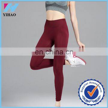 Yihao hot sex leggings pictures of pants ladies women sports blank elastic pants fitness running yoga legging pants